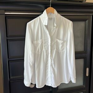 Chicos Fringed Buttondown